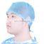 Disposable Nonwoven Medical Caps Surgeon Cap With Ties or Elastic PP doctor Head Cover