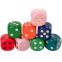 Manufacturers customize various 12-90mm dice game props, wooden dice, six sided educational toys
