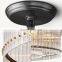Modern Industrial Style Rivet Crystal Piece Chandelier Lighting Fixture for Living Room Kitchen Island Dining Room Foyer Lobby