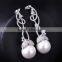 Lead Free Nickel Free Elegant Lady Jewelry Cc Leaf Shape Natural Shell Pearl Earrings