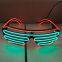 Party Decoration Flashing 2 Colors in 1 Glasses EL Wire LED Party Shutter Glasses Light up Sunglasses