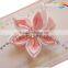 Satin ribbon handmade flowers
