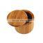 Kitchen Cylinder Gift Wooden Round Salt Box