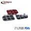 Carbon steel 6 cup muffin pan in wine red color