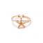 High Quality Korea Style Trendy Jewelry Cute Starfish Woman Open Band Ring Gold                        
                                                Quality Choice