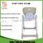 Adjustable Folding Kids Chair Home Or Restaurant Plastic White Baby High Chair