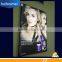 frameless slim aluminum LED lightbox with fabric printed images