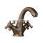 2015 Antique Dual Handle Brass Basin Faucet With Best Price