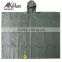 Multifunctional Outdoor Reusable Military Army Green Rain Poncho With Hood