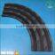 Engineering plastic sheet parts customized black plastic Tivar1000 HDPE bending guide