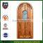 rural flower carving solid birch wood glass door designs for interior