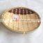 Round bamboo basket
