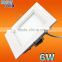2016 New Arrival!!! Ultra Thin Step Recessed Square 6W 12W 18W LED Panel Light