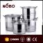 Multi-function Steamer 4pcs Stainless Steel Induction Cookware Set