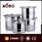 Multi-function Steamer 4pcs Stainless Steel Induction Cookware Set