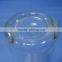 promotional clear fancy glass bottles with screw cap gold glass factory