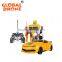 Transformable robot toy in hot sale! 1/22 6-channel rc robot car kits with a remote control, one bottom for transformation