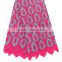 2016 fushia pink lace fabric new design cord lace fabric 5 yard fashion style lace fabric guipure