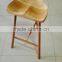 wooden bar stool