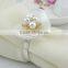 table decoration & accessories type heart shape plastic pearls metal alloy wedding napkin rings