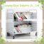 Factory direct supply steel library book trolley school library book cart cart with wheels handle