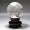 OEM/ODM homemade crystal football/soccer sphere/ball with stand