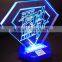 battery power acrylic LED sign/acrylic table stand advertising LED sign