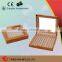 Luxury khaki pen case wooden pencil box pen box