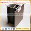 China Foshan aluminum supplier 6063 T5 wood grain heat insulation aluminium extrusion profile for sliding windows