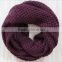 2015 New Knitting fashion Acrylic Mohair scarf Pierced Tube Neckwear Joker Solid Color Hoody neckerchief for Women Dresses