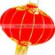 Red color Chinese fabric lantern for spring festival