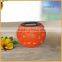 mini ceramic solar led lantern rechargeable lights for garden ornaments