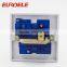 White ABS faceplate more 15A 3 pinmodular electrical sockets