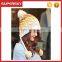 V-309 Pretty pom pom slouchy winter knitting women top beanie hat cute knit earflap