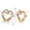 fashion gold earring designs new model kendra scott heart earrings for girls
