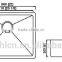 hot sale China supplier cUPC 304 Jiangmen XHHL manufacturer R2218 handmade undermount stainless steel kitchen sink