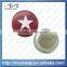 latest giveaway cheap promotional red star button pin