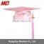 Children Graduation Cap and Gown Shiny Pink