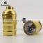 Golden Color Vintage Aluminum Lamp Holder E26 E27 Socket with Switch