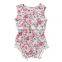 wholesale baby boutique rompers clothing baby girls cotton printing flower rompers