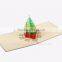 3D Christmas Tree greeting card 2015 Christmas gift lover present weclome OEM