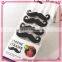 Eco-friendly flexible disposable mustaches drinking straws for party