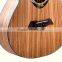 High quality OEM zebrawood top folk guitar natural