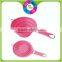 New design high quality folding silicone strainer stainless steel collapsible colander
