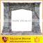 Cheap handcraved marble column fireplace mantel