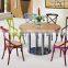 Iron frame Pashmina multicolor dining chair