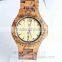 2015 Handmade Zebra wood watch for men and lady wooden case and strap
