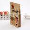 Poly Plastic package bag, stand up Quad sealed Flat bottom bag