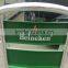 ZT-1046C stronge aluminum stacking double tube aluminum LOGO chair