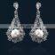 Best Quality Cubic Zirconia Earring Bridal Pearl Earrings